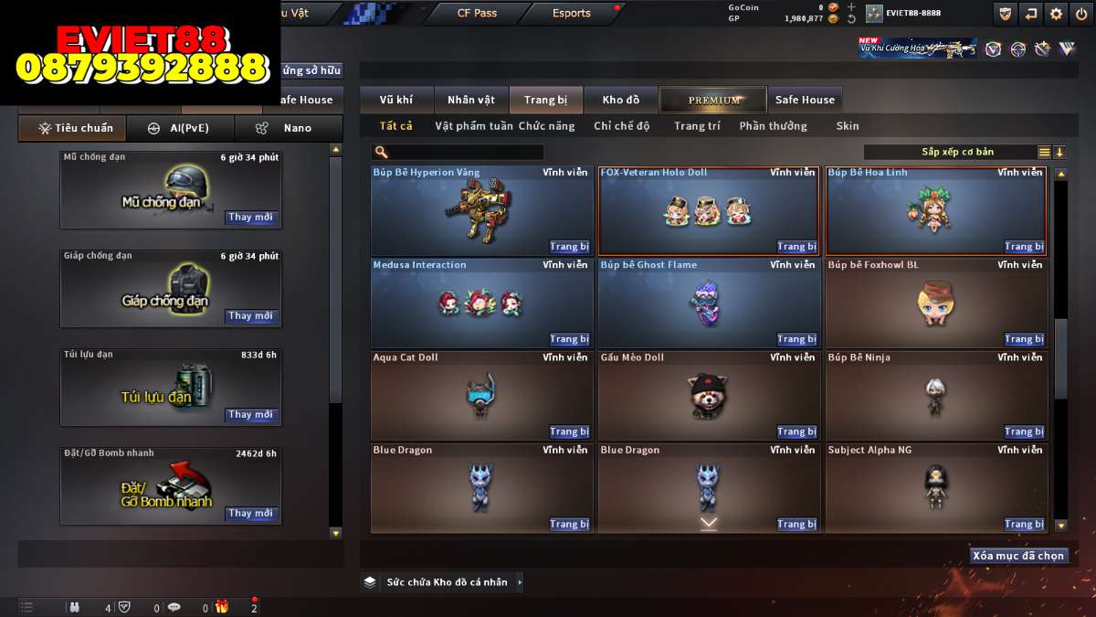 shop acc cf uy tin gia re